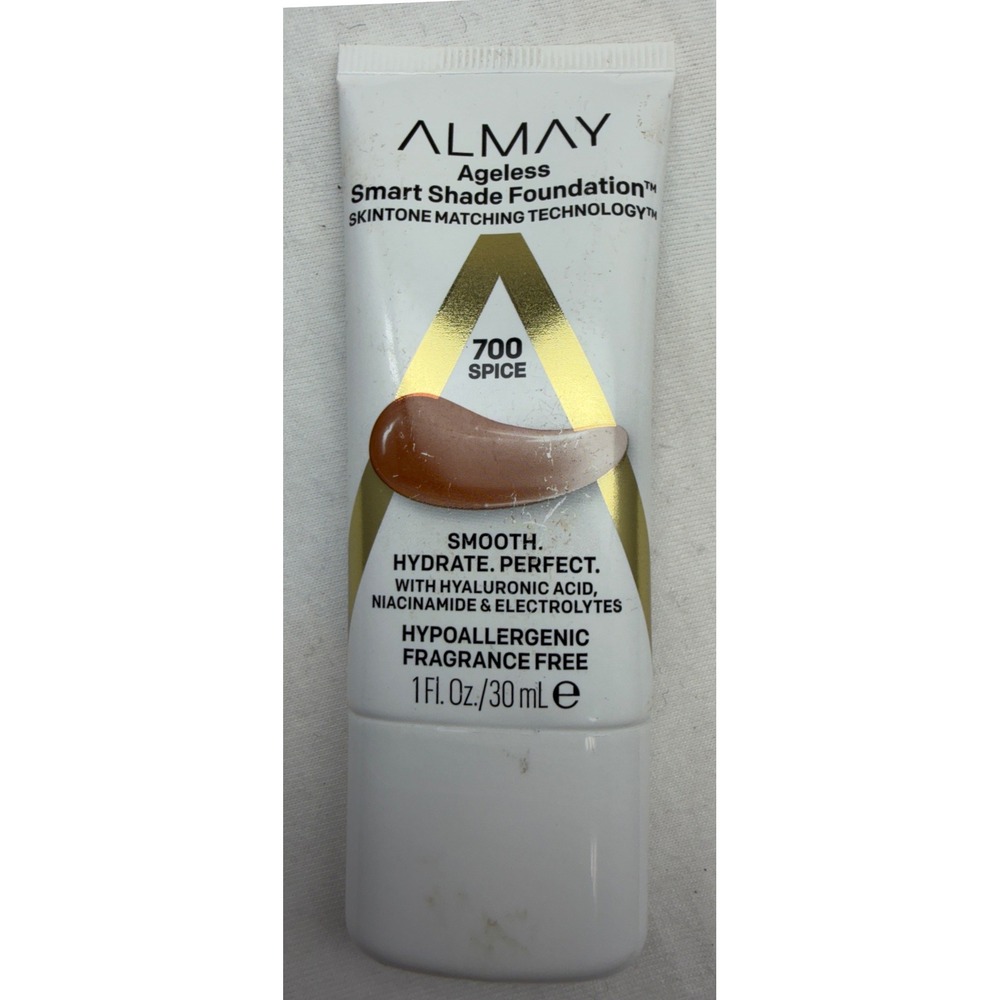 Almay Ageless Smart Shade Foundation 700 Spice Skintone Matching 1oz 30ml